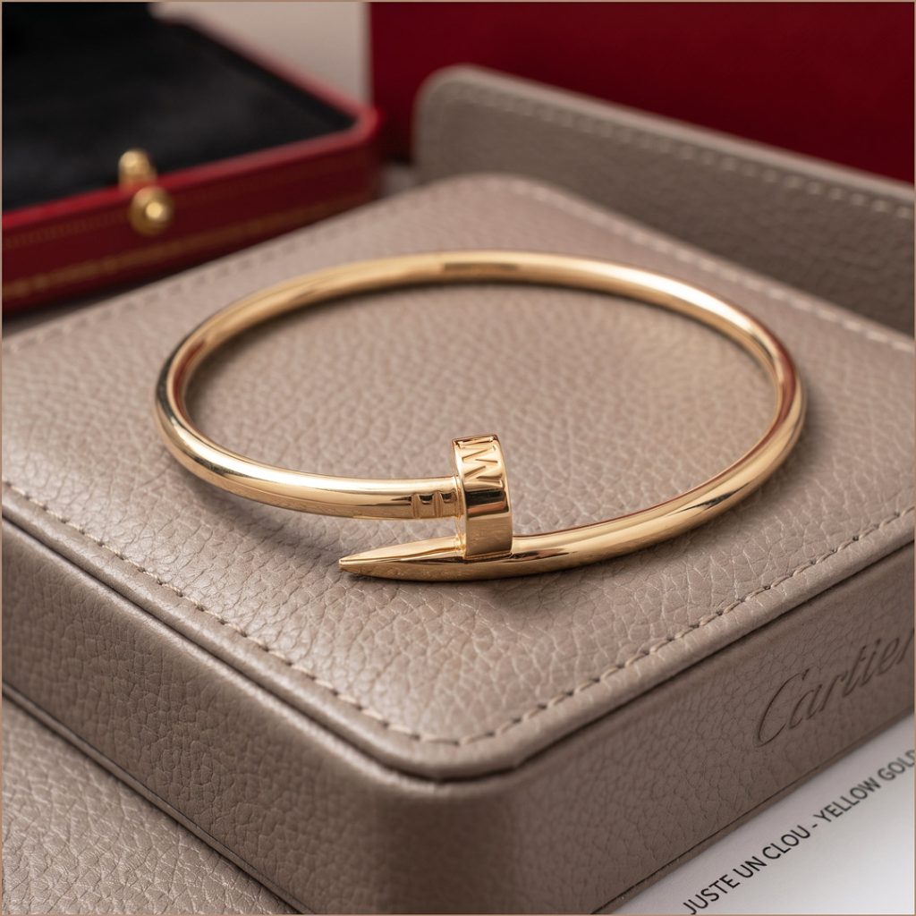 Cartier-Juste-un-Clou-Style-Yellow-Gold-Bangle